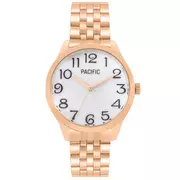 Zegarki damskie - Różowozłoty damski zegarek biżuteryjny PACIFIC X6155-03 - miniaturka - grafika 1