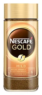NESCAFÉ GOLD Mild, rozpuszczalna kawa ziarnista z wyselekcjonowanych ziaren kawy, proszek natychmiastowy, zawartość kofeiny i aromatyczna, 1 opakowanie (1 x 100 g) - Kawa - miniaturka - grafika 1
