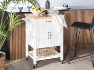 Wózki kuchenne - Beliani Wózek kuchenny biały SIENA - miniaturka - grafika 1