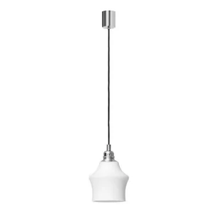 Kaspa Szklany żyrandol skandynawski LONGIS 10876103 1-płomienny biały - Lampy sufitowe - miniaturka - grafika 1