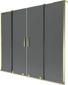 Parawany nawannowe - Mexen Velar L Duo parawan nawannowy 2-skrzydłowy rozsuwany 170 x 150 cm, grafit, złoty - 896-170-003-42-50 - miniaturka - grafika 1