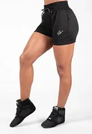 Spodenki męskie - Gorilla Wear Pixley spodenki dresowe, czarne, oddychające, do uprawiania sportu, na co dzień, na czas wolny, do treningu z logo, zapewniające swobodę ruchów, z bawełny, poliestru, wygodne - miniaturka - grafika 1