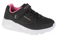 Buty dla dziewczynek - Skechers Uno Lite 310451L-BKRG dziewczęce sneakersy, czarne, rozmiar 29 - miniaturka - grafika 1