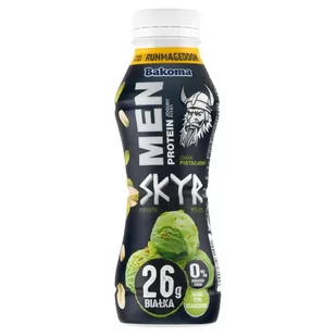 Bakoma Men Jogurt pitny skyr smak pistacjowy 300 g - Kefiry, jogurty, maślanki - miniaturka - grafika 1