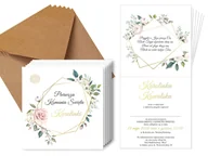 Kartki okolicznościowe i zaproszenia - Zaproszenia personalizowane na I Komunię Świętą - 6 szt. - miniaturka - grafika 1