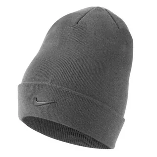 Czapki damskie - Czapka Nike Cuffed Beanie Jr CW5871 (kolor Szary/Srebrny) - grafika 1