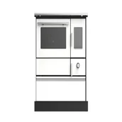 Kuchnie węglowe - Kuchnia Alfa 85 G biała lewa 5904341523110 - miniaturka - grafika 1