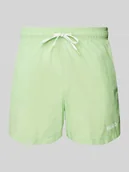 Kąpielówki męskie - Spodenki kąpielowe o kroju relaxed fit z nadrukiem z logo model ‘HAITI’ - miniaturka - grafika 1