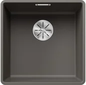 Zlewozmywaki - Zlewozmywak granitowy BLANCO Subline 400-F Silgranit Wulkaniczny szary 527348 - miniaturka - grafika 1