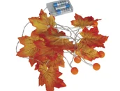 Dekoracje sali - Girlanda 20 led liście dynie 315 cm halloween - miniaturka - grafika 1