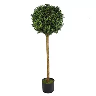 Sztuczne drzewka - Leaf 120 cm (4 stóp) sztuczny bukszpan bukszpanowa kula Topiary Tree - miniaturka - grafika 1
