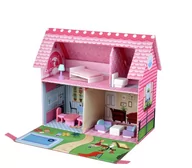 Domki dla lalek - Aga4Kids Składany domek dla lalek GLORIA - miniaturka - grafika 1