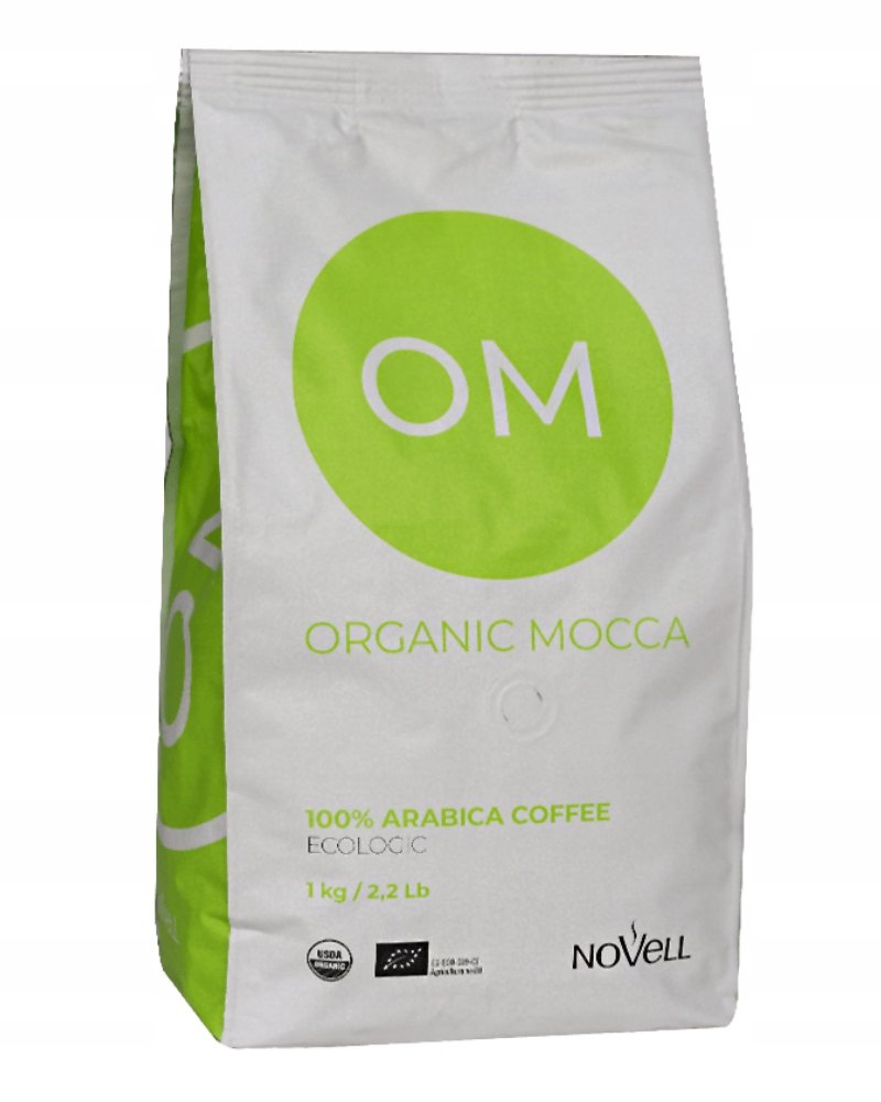 Kawa ziarnista Novell Organic Mocca 1kg videobook