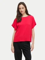 Koszulki i topy damskie - Vila T-Shirt Josa 14101663 Różowy Regular Fit - miniaturka - grafika 1