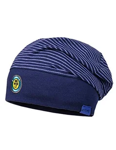 maximo Czapka chłopięca, GOTS czapka, wielokolorowa (ciemnogranatowo-niebieska/granatowa 614), 49 - Czapki damskie - miniaturka - grafika 1