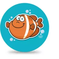 Piłki dla dzieci - Piłka PVC Sportox Kids 230mm - Rybka Artyk - miniaturka - grafika 1