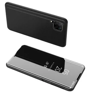 Clear View Case futerał etui z klapką Huawei P40 Lite / Nova 7i / Nova 6 SE czarny - Etui i futerały do telefonów - miniaturka - grafika 1