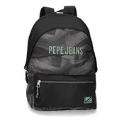 Koszulki i topy damskie - Pepe Jeans Davis plecak na laptopa, podwójna kieszeń, regulowany, 15,6 cala, czarny, 31 x 44 x 17,5 cm, poliester, 20,46 l - miniaturka - grafika 1