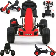 Jeździki dla dzieci - DUŻY GOKART NA PEDAŁY POJAZD DLA DZIECI VIPER HAMULEC RĘCZNY 3LATA+ do 30KG - miniaturka - grafika 1