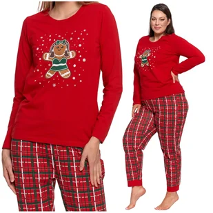 ŚWIĄTECZNA PIŻAMA DAMSKA Z PIERNICZKIEM UROCZA PREZENT NA ŚWIĘTA MORAJ S - Piżamy damskie ŚWIĄTECZNA PIŻAMA DAMSKA Z PIERNICZKIEM UROCZA PREZENT NA ŚWIĘTA MORAJ S - Piżamy damskie - miniaturka - grafika 1