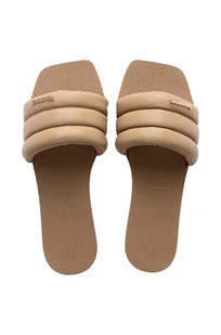 Havaianas klapki YOU MILAN damskie kolor beżowy 4148312.3581 - Klapki i japonki damskie - miniaturka - grafika 1