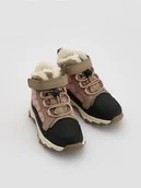 Buciki dla niemowląt - Reserved - Ocieplane buty trekkingowe - brązowy - miniaturka - grafika 1