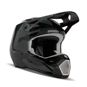 Kaski motocyklowe - Kask Cross FOX V1 Bnkr Czarny MoroXXL - miniaturka - grafika 1