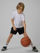 Spodnie i spodenki dla chłopców - 4F Spodenki sportowe szybkoschnące chłopięce - czarne 158/164 (12-14 lat) - miniaturka - grafika 1
