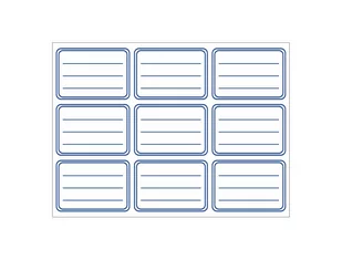Okoffice Naklejki na zeszyt A6 białe 9 szt, etykiety, Okoffice - Szkolne artykuły papiernicze - miniaturka - grafika 1