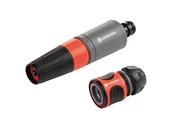 Inne akcesoria do nawadniania - Gardena Zestaw podstawowy zraszacz prosty i szybkozłącze ze stopem - miniaturka - grafika 1