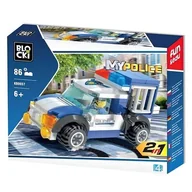 Klocki - Klocki Blocki Klocki Blocki Policja 2w1 86 elementów KB0657 - miniaturka - grafika 1