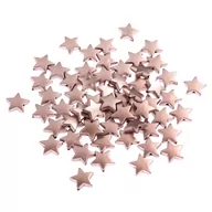 Dekoratorstwo - Koraliki Gwiazdki 1 Cm, 60 Szt., Różowe Złoto Dpcraft - miniaturka - grafika 1