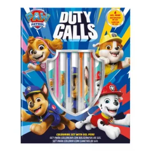 Długopis żelowy 6 szt z notatnikiem Paw Patrol PW19995 - Długopisy - miniaturka - grafika 1
