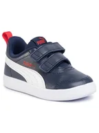 Sneakersy męskie - Puma Sneakersy Courtflex V2 V Inf 371544 01 Granatowy - miniaturka - grafika 1