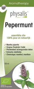 PHYSALIS (olejki eteryczne, soki) OLEJEK ETERYCZNY PEPERMUNT (MIĘTA PIEPRZOWA) BIO 10 ml - PHYSALIS BP-5412360002573 - Aromaterapia - miniaturka - grafika 1