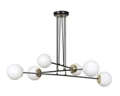 Lampy sufitowe - Emibig Ognis lampa wisząca 6-punktowa czarna 966/6 966/6 - miniaturka - grafika 1