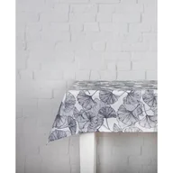 Obrusy i serwetki - Obrus prostokątny Stems liście 110 x 160 cm niebiesko-biały - miniaturka - grafika 1