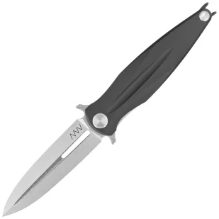Nóż składany ANV Knives Z400 BB Black Aluminium, Stonewashed Sleipner (ANVZ400-014) - Noże - miniaturka - grafika 1