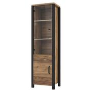 Witryny - Witryna CANTATA kolor naturalny brąz styl loftowy hakano - FURNITURE/DPCABINET/HEL/CANTATA/APPEN+BLACK/2DO - miniaturka - grafika 1