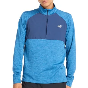 Bluza New Balance MT43204HEB - niebieska - Bluzy sportowe męskie - miniaturka - grafika 1