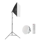 Lampy studyjne - Lampa SOFTBOX 40x40 150W/300W LED - miniaturka - grafika 1
