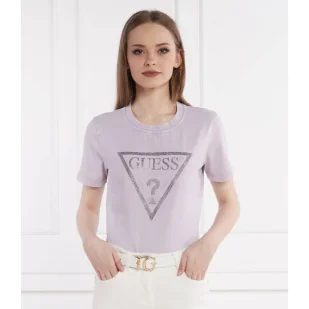 GUESS T-shirt | Regular Fit - Koszulki i topy damskie - miniaturka - grafika 1
