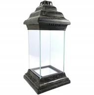 Lampiony i znicze - Znicz Kapliczka Unikatowy Oryginalny Lampion Czarny Ze Złotą Nitką - miniaturka - grafika 1