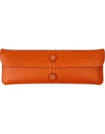 Klawiatury - Keychron K7 65 Travel Pouch, bag orange, made of leather - miniaturka - grafika 1