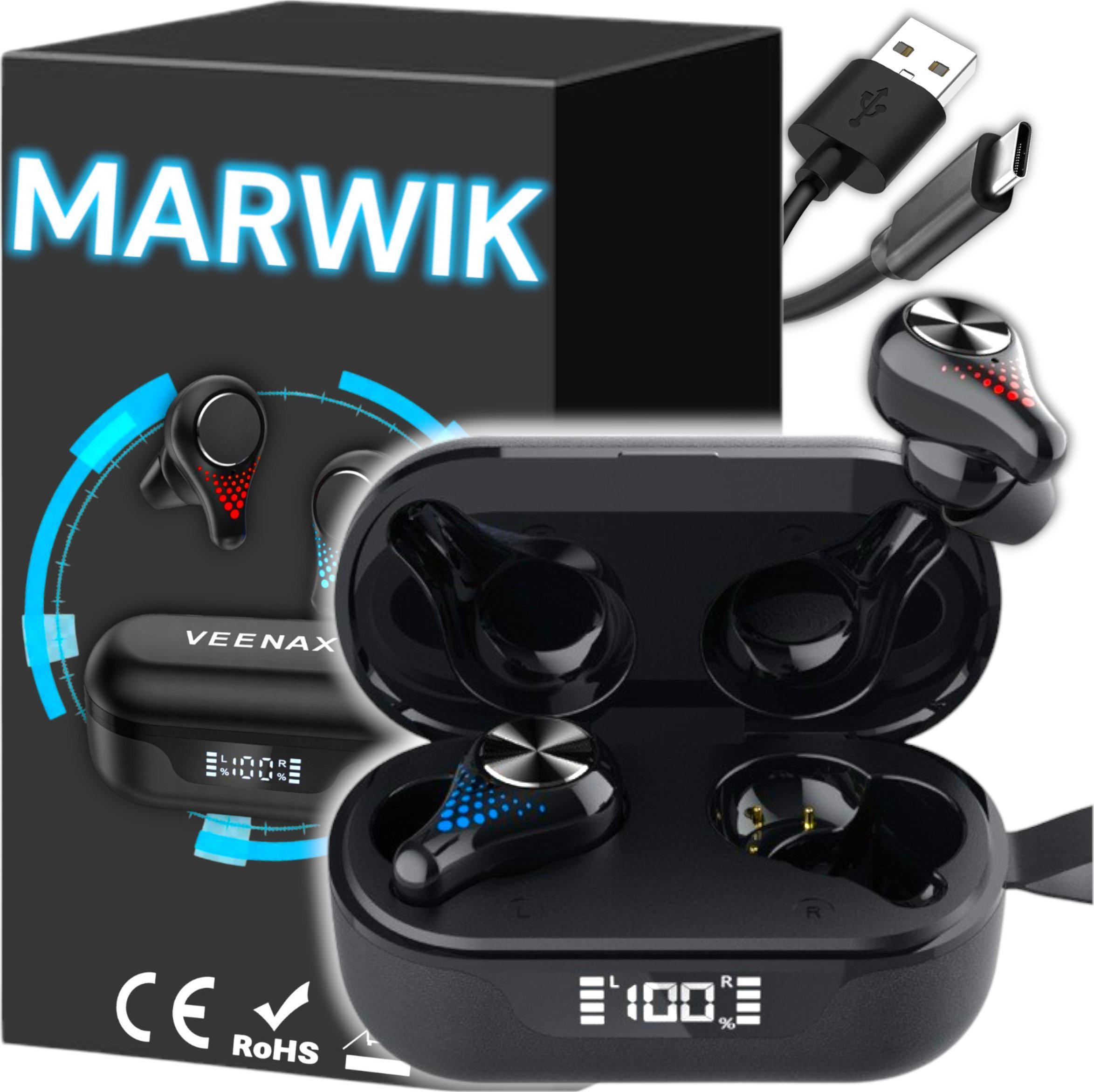 Marwik T8 PRO VEENAX czarne