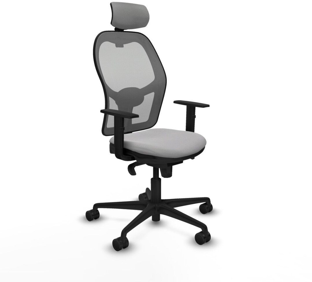 Krzesło Biurowe z Zagłówkiem Jorquera Piqueras y Crespo 1D036N2 Jasnoszary