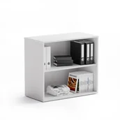 Szafy biurowe - PLAN Szafka biurowa bez drzwi niska krótka BLOCK White 611224 - miniaturka - grafika 1