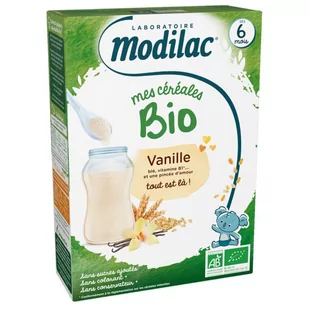 MODILAC MOJA KASZKA BIO WANILIOWA PO 6M 250G - Kaszki dla dzieci - miniaturka - grafika 1