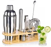 Shakery barmańskie - Zestaw barmański do drinków 10 elementów - miniaturka - grafika 1