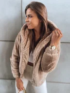 Kurtki damskie - Kurtka damska FRESCO kamelowa Dstreet TY2973-S - miniaturka - grafika 1